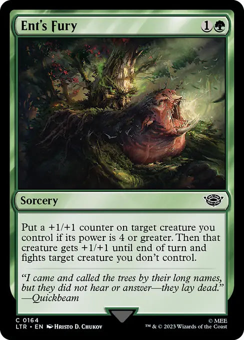 MTG - Tales of Middle Earth #164 Ent's Fury Common