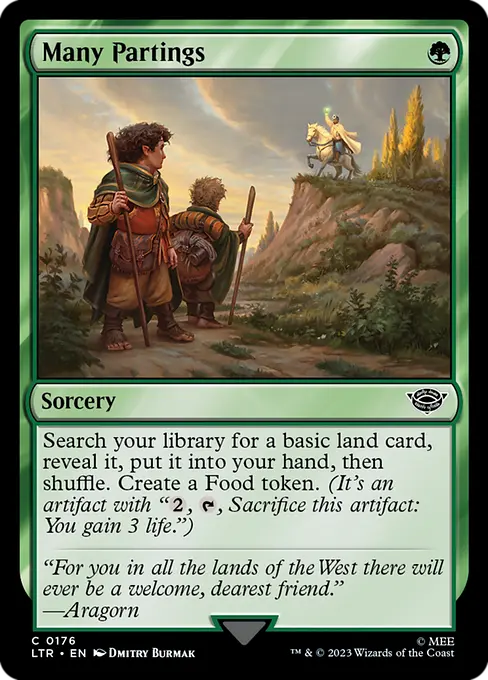 MTG - Tales of Middle Earth #176 Many Partings Common