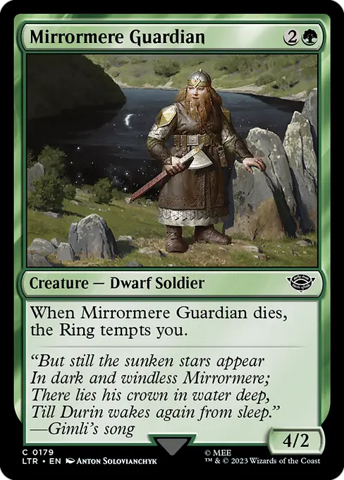 MTG - Tales of Middle Earth #179 Mirrormere Guardian Common