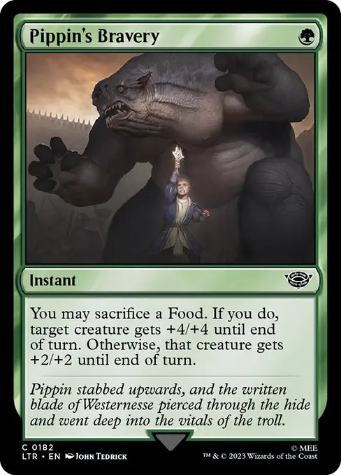 MTG - Tales of Middle Earth #182 Pippin's Bravery Common