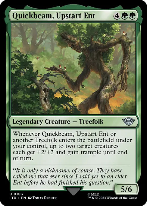 MTG - Tales of Middle Earth #183 Quickbeam, Upstart Ent Uncommon
