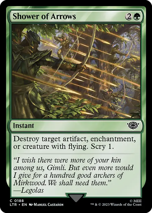 MTG - Tales of Middle Earth #188 Shower of Arrows Common
