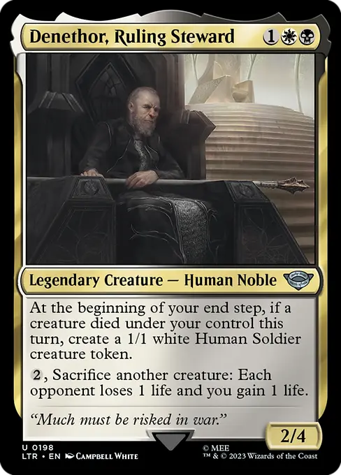 MTG - Tales of Middle Earth #198 Denethor, Ruling Steward Uncommon