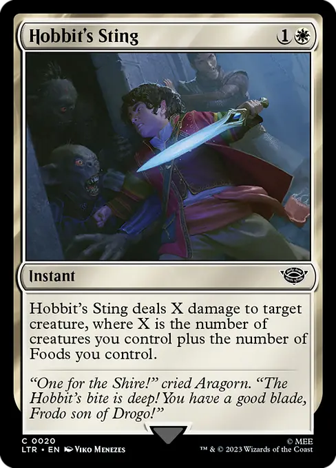 MTG - Tales of Middle Earth #20 Hobbit's Sting Common