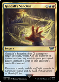 MTG - Tales of Middle Earth #208 Gandalf's Sanction Uncommon