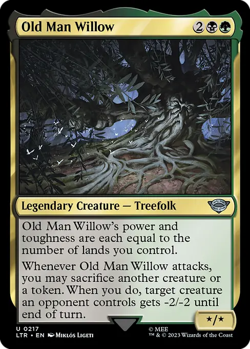 MTG - Tales of Middle Earth #217 Old Man Willow Uncommon