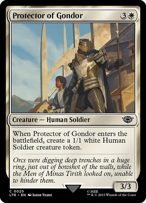 MTG - Tales of Middle Earth #25 Protector of Gondor Common