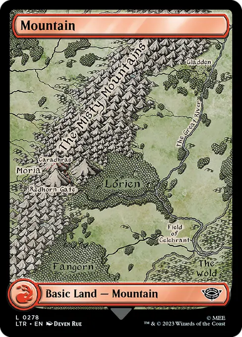 MTG - Tales of Middle Earth #278 Mountain Common