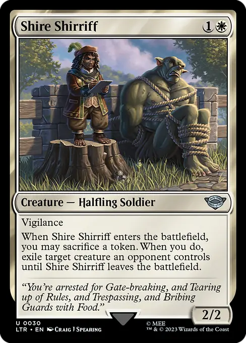 MTG - Tales of Middle Earth #30 Shire Shirriff Uncommon