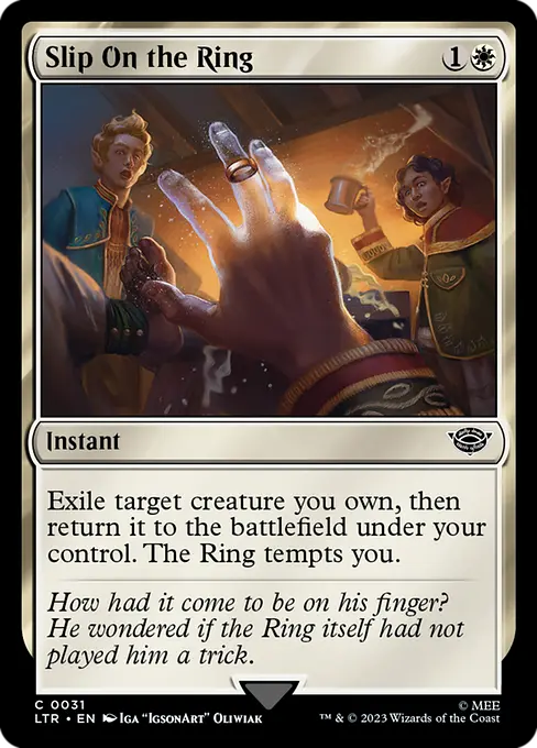 MTG - Tales of Middle Earth #31 Slip On the Ring Common