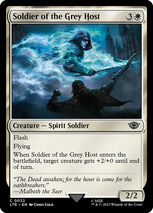 MTG - Tales of Middle Earth #32 Soldier of the Grey Host Common