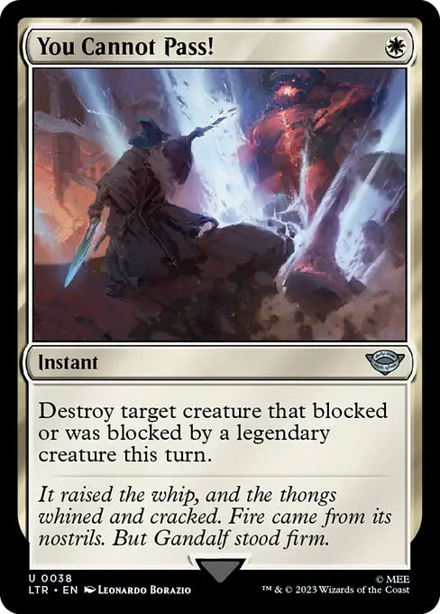 MTG - Tales of Middle Earth #38 You Cannot Pass! Uncommon