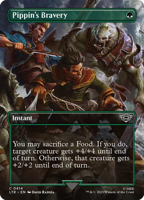 MTG - Tales of Middle Earth #414 Pippin's Bravery Common