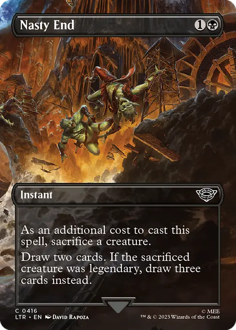 MTG - Tales of Middle Earth #416 Nasty End Common