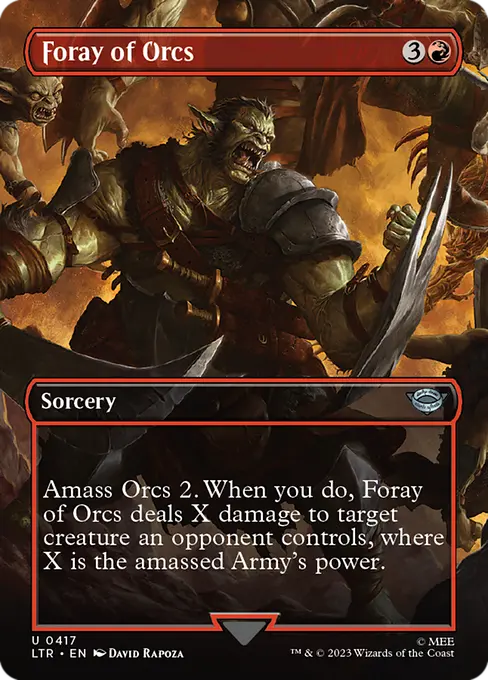 MTG - Tales of Middle Earth #417 Foray of Orcs Uncommon