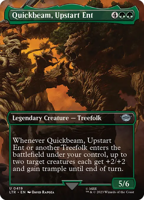 MTG - Tales of Middle Earth #419 Quickbeam, Upstart Ent Uncommon