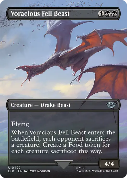 MTG - Tales of Middle Earth #422 Voracious Fell Beast Uncommon