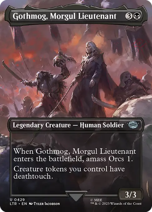 MTG - Tales of Middle Earth #429 Gothmog, Morgul Lieutenant Uncommon