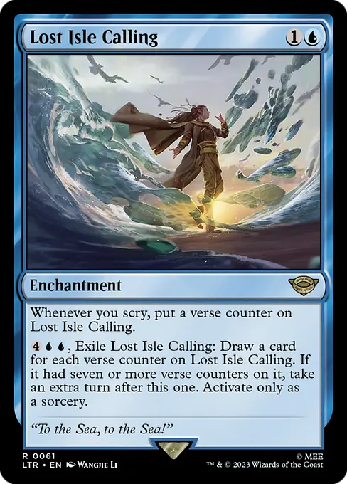 MTG - Tales of Middle Earth #61 Lost Isle Calling Rare
