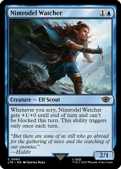 MTG - Tales of Middle Earth #63 Nimrodel Watcher Common