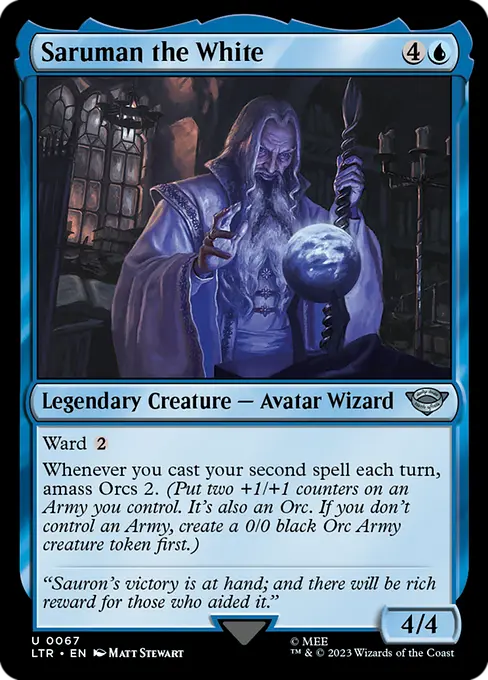 MTG - Tales of Middle Earth #67 Saruman the White Uncommon