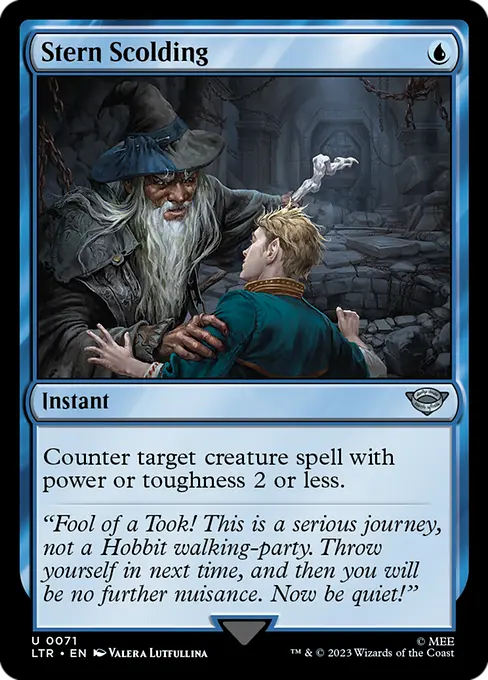 MTG - Tales of Middle Earth #71 Stern Scolding Uncommon