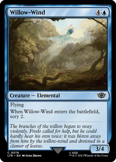 MTG - Tales of Middle Earth #76 Willow-Wind Common