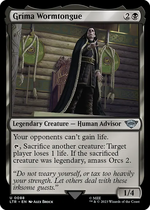MTG - Tales of Middle Earth #88 Gríma Wormtongue Uncommon