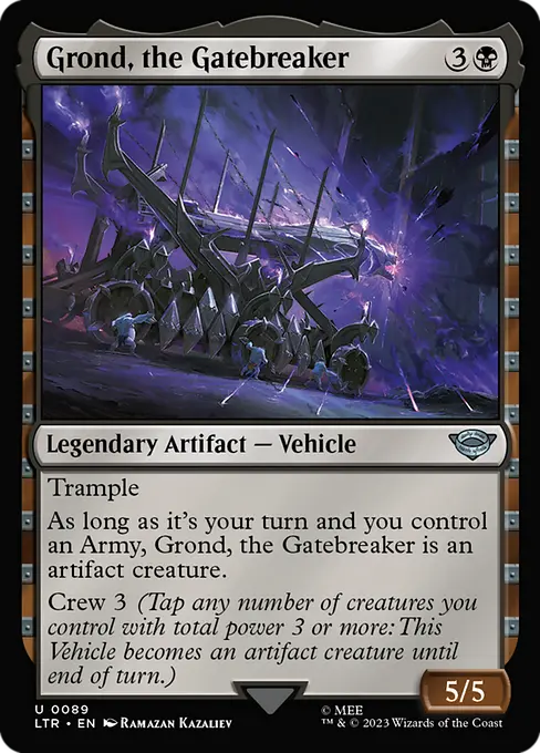 MTG - Tales of Middle Earth #89 Grond, the Gatebreaker Uncommon