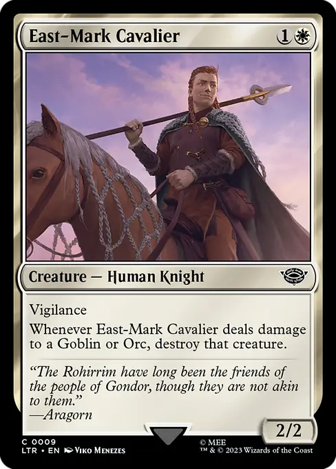 MTG - Tales of Middle Earth #9 East-Mark Cavalier Common