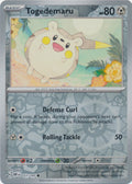 Pokemon TCG -Obsidian Flames -#151 -Togedemaru -Common -Reverse Holo