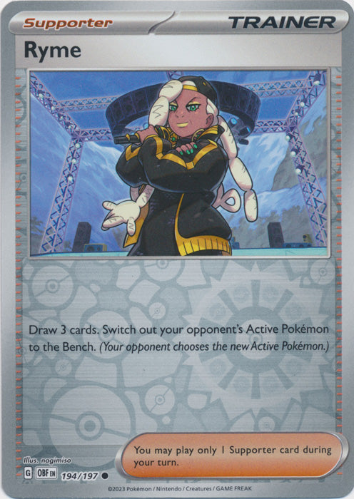 Pokemon TCG -Obsidian Flames -#194 -Ryme -Common -Reverse Holo