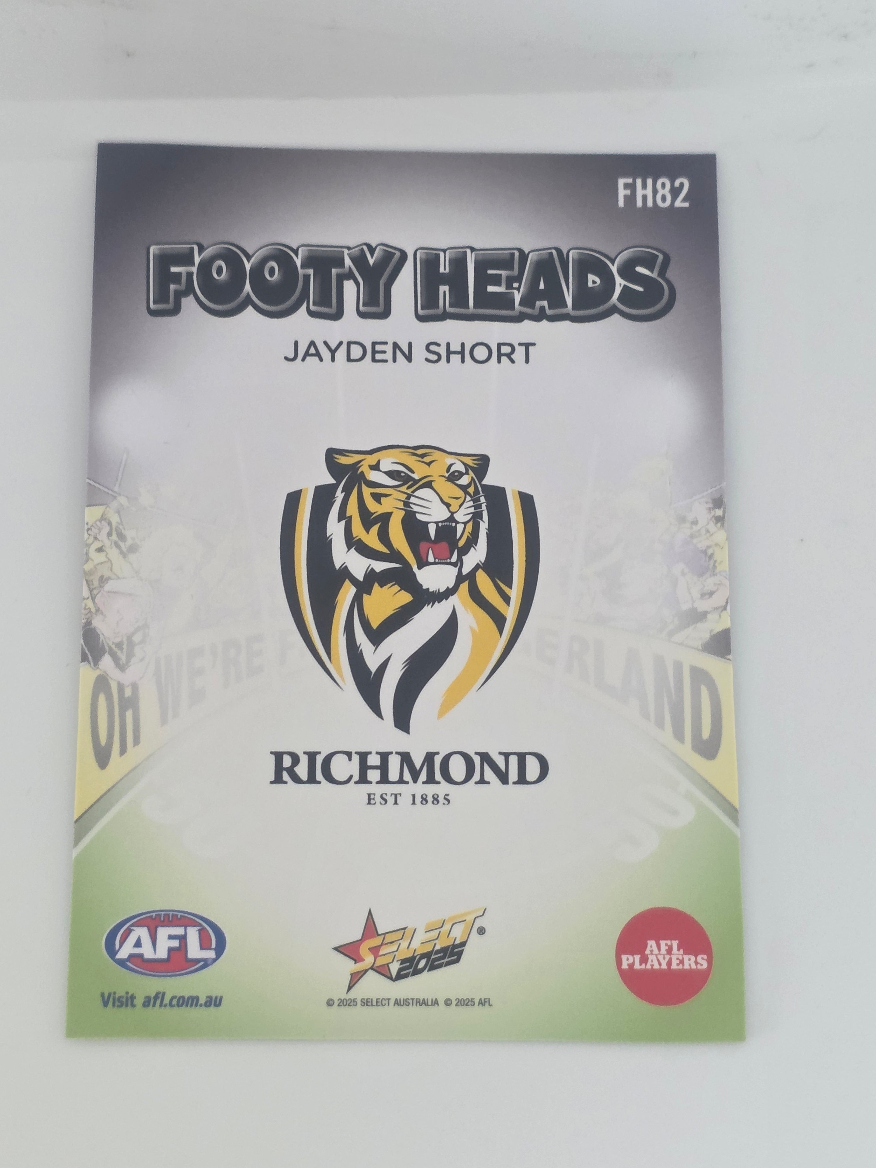 AFL Footy Stars 2025 | Footy Heads | #FH82 | J. Short | Richmond