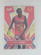 AFL Footy Stars 2025 Luminous Thunderbolt Gold #LT98 M. Andrew Suns #131/399