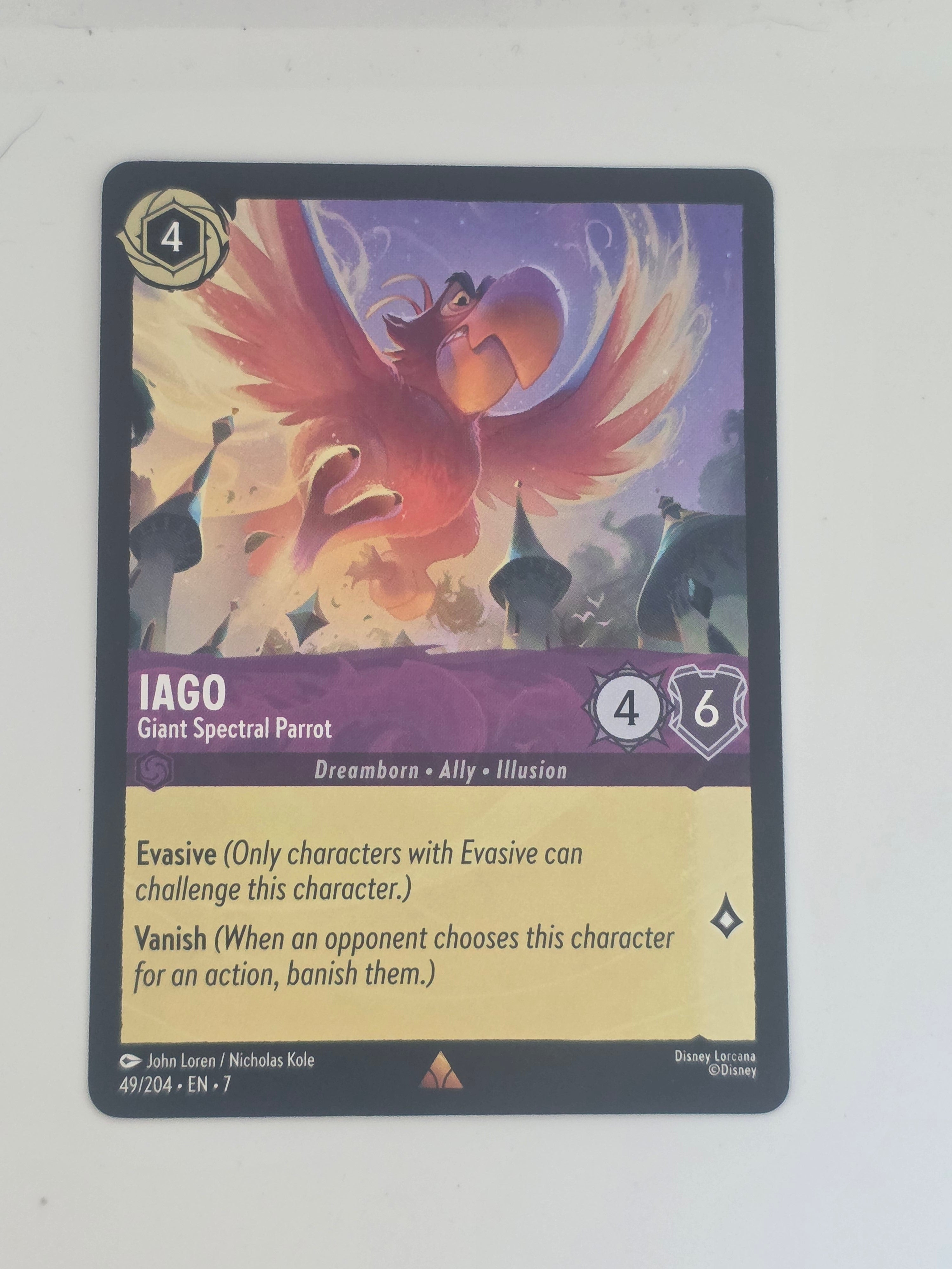 Lorcana | Archazia's Island | #49/204 | Iago - Giant Spectral Parrot | Rare