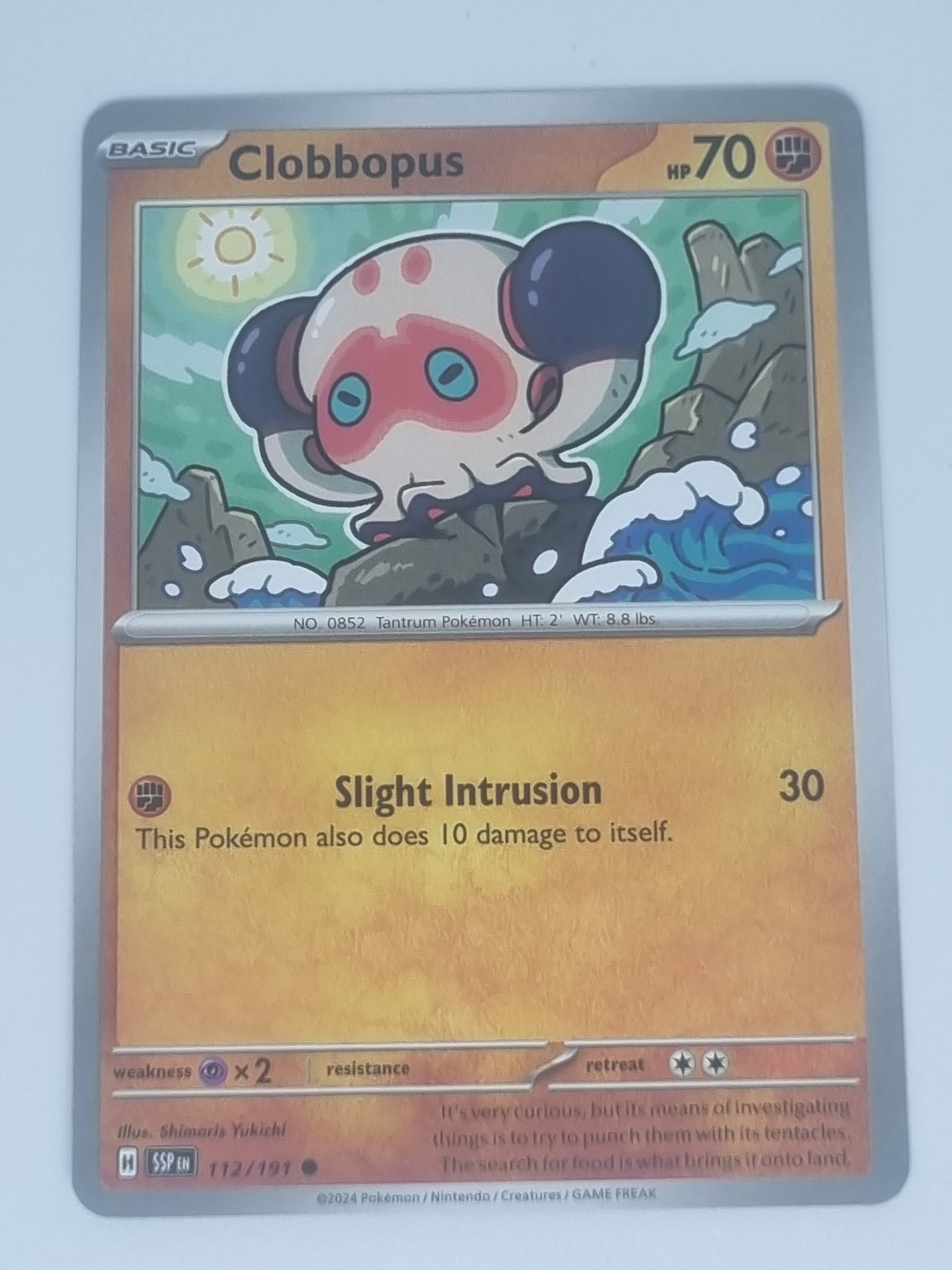Pokemon TCG - Surging Sparks - #112/191 - Clobbopus - Common