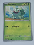 Pokemon TCG - Pokemon 151 - #001/165 - Bulbasaur - Common