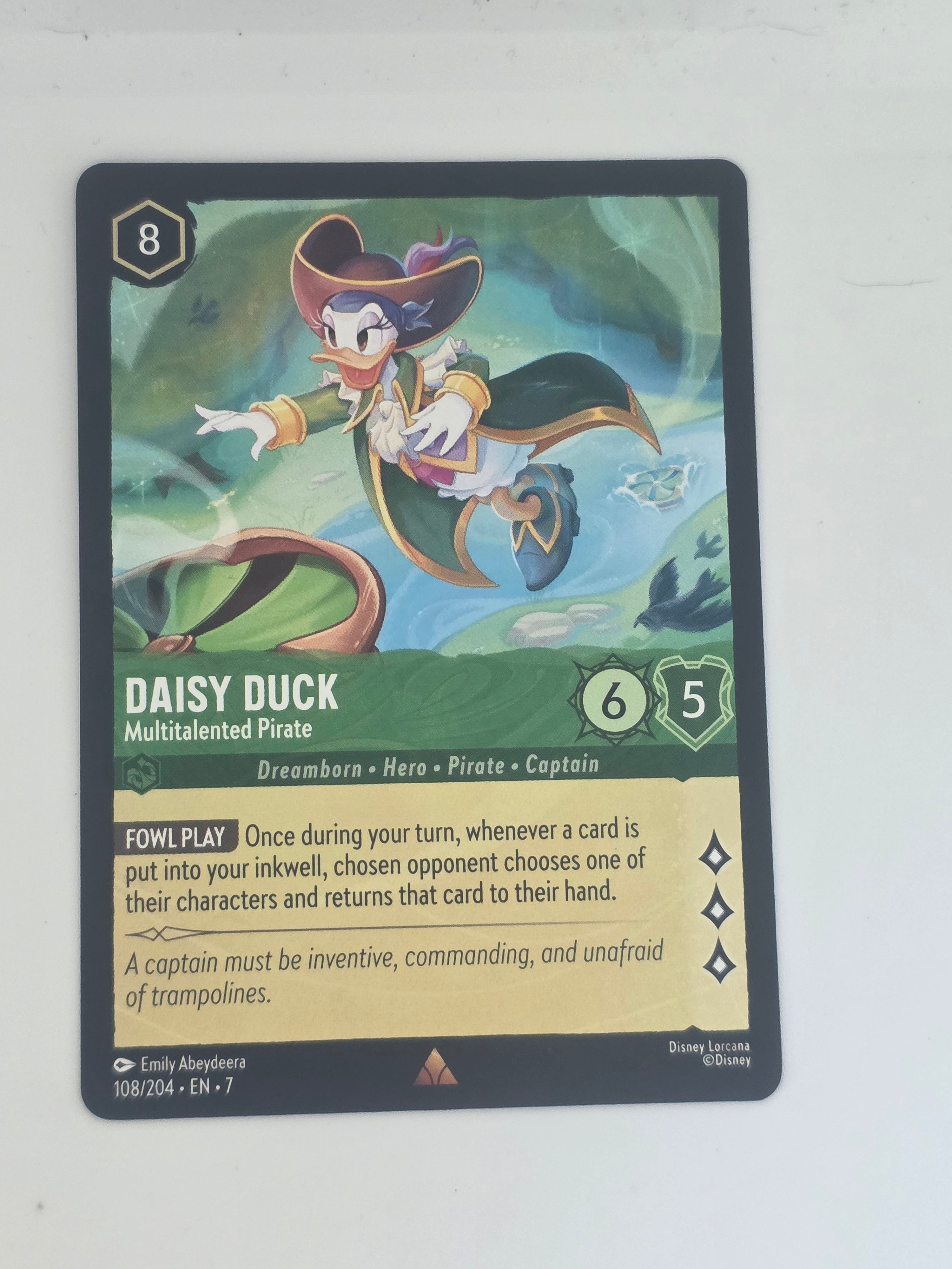 Lorcana | Archazia's Island | #108/204 | Daisy Duck Multitalented Pirate | Rare