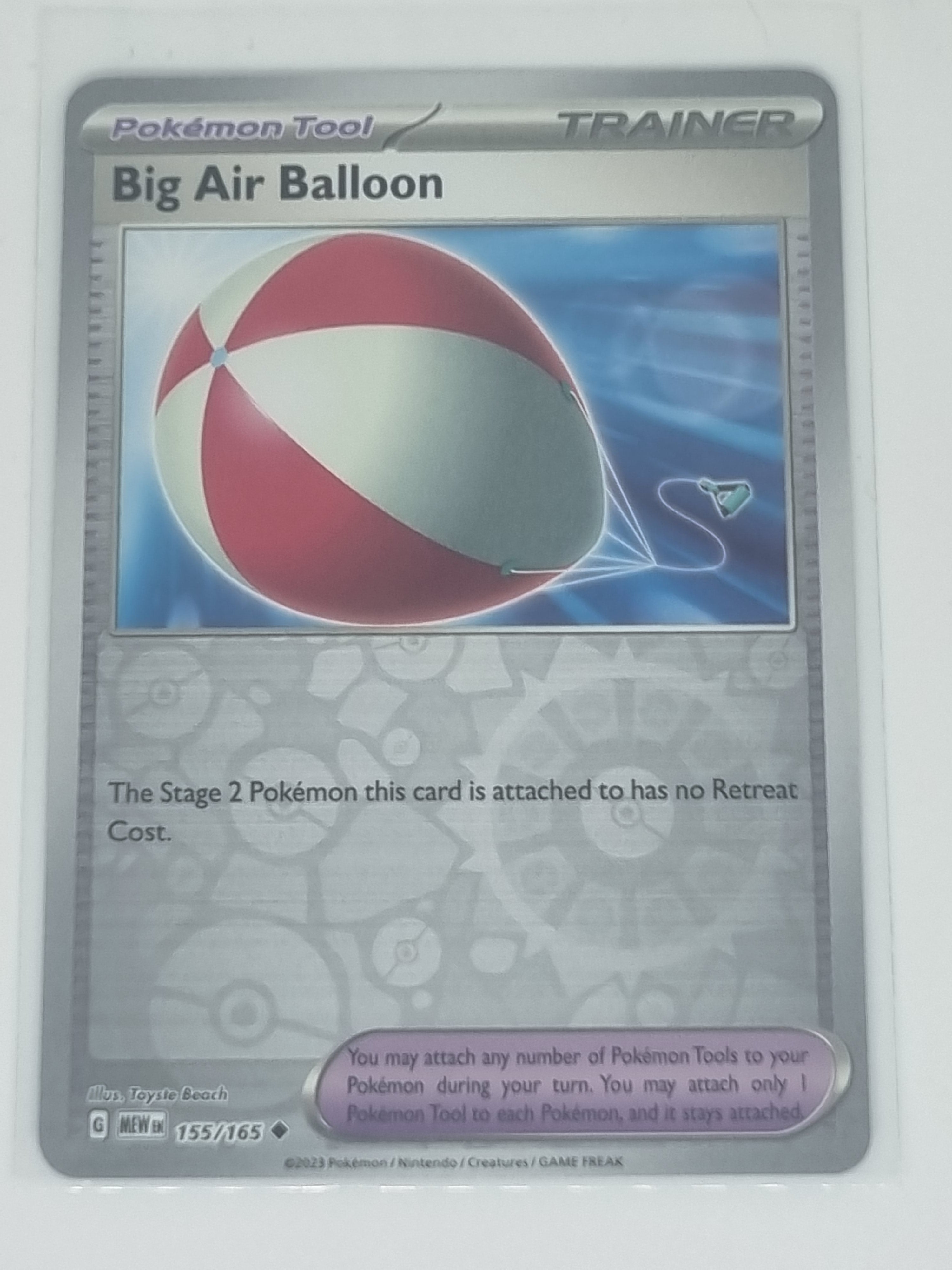 Pokemon TCG - Pokemon 151 - #155/165 - Reverse Holo - Big Air Balloon - Uncommon