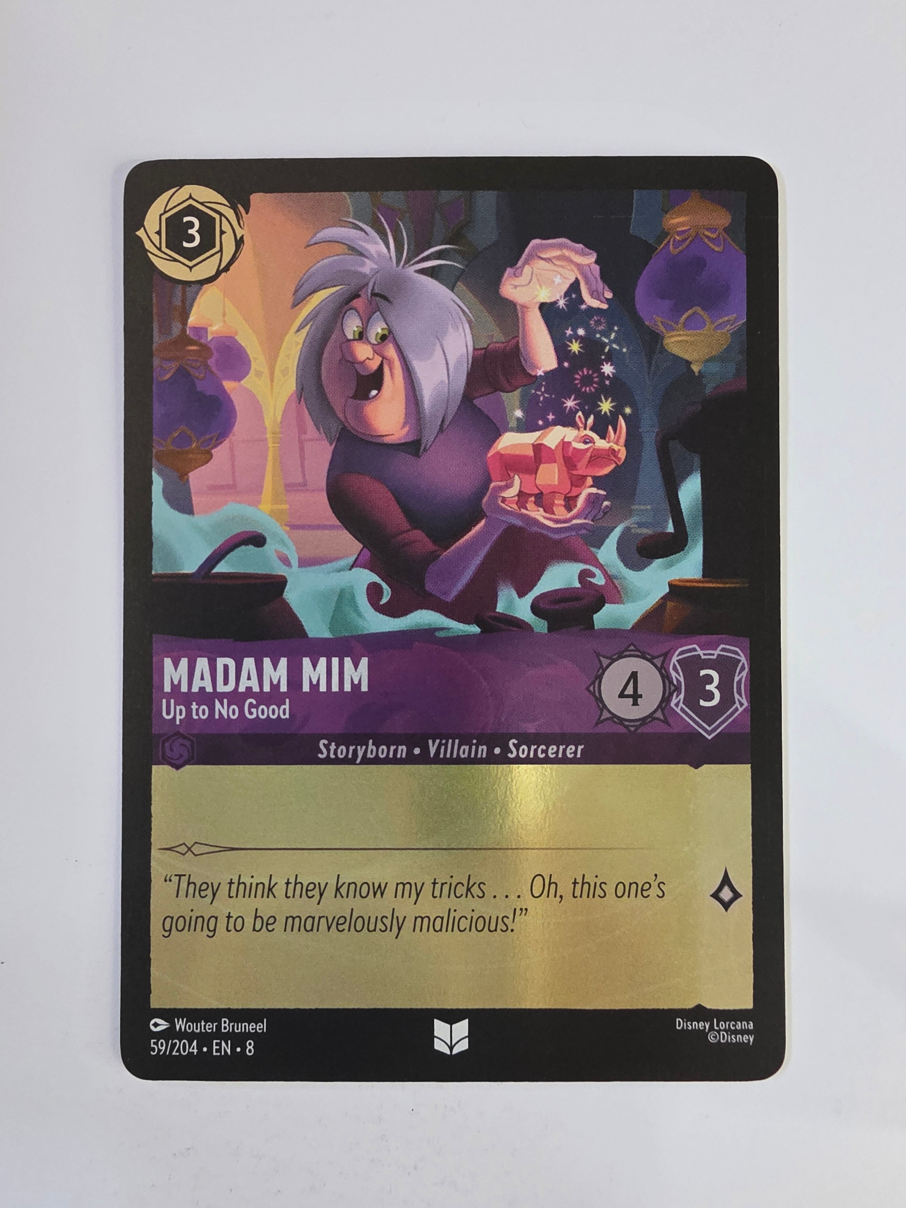 Disney Lorcana Reign of Jafar | Coldfoil | Madam Mim Up to No Good | #059 | Uncommon