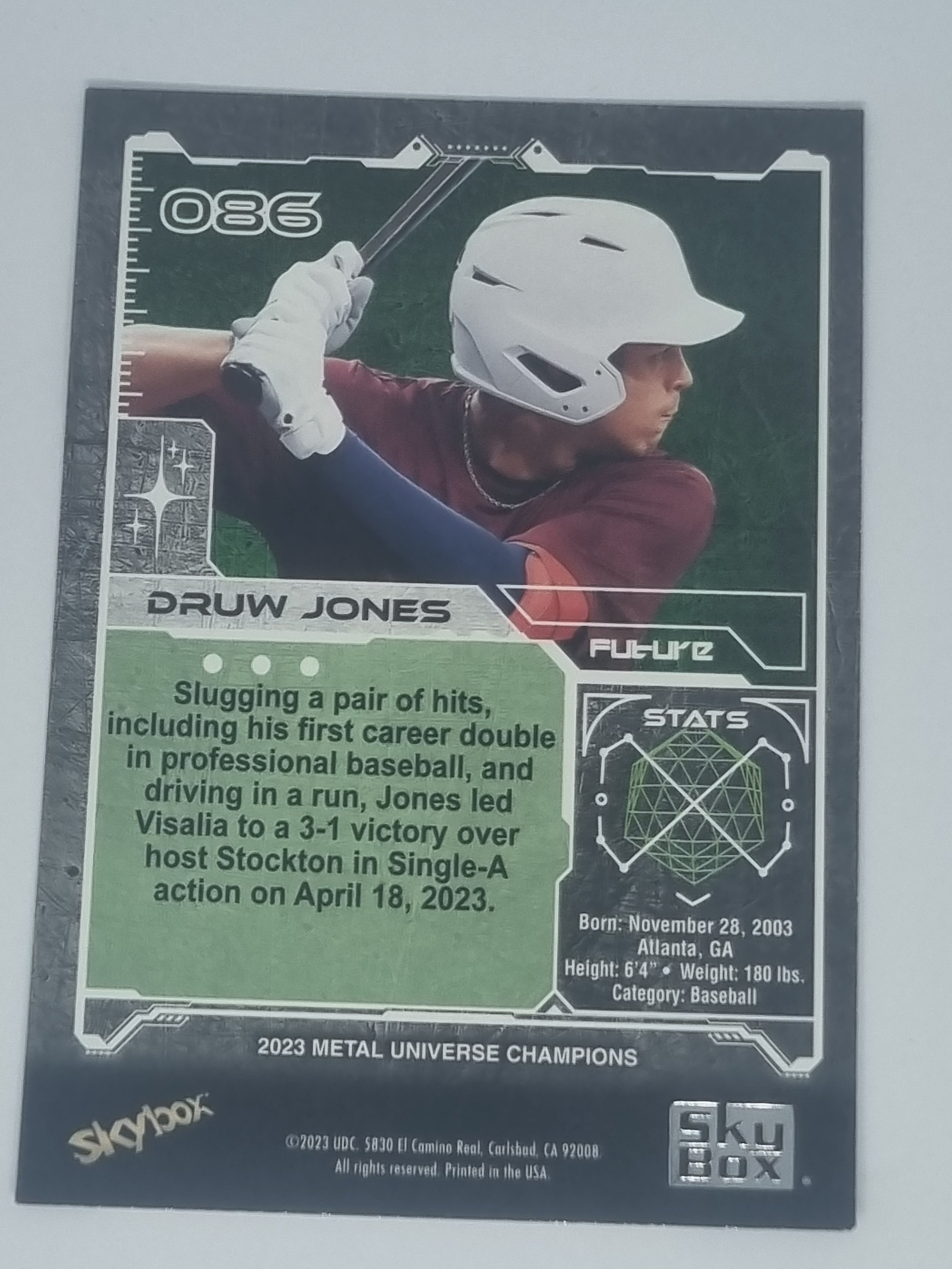 2023 Skybox Metal Universe Champions - #086 - Druw Jones