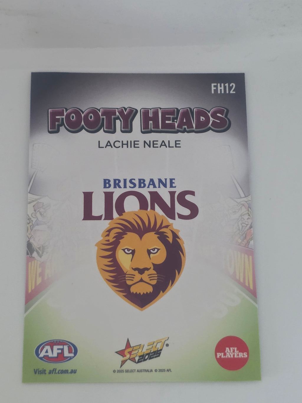 AFL Footy Stars 2025 | Footy Heads | #FH12 | L. Neale | Brisbane Lions