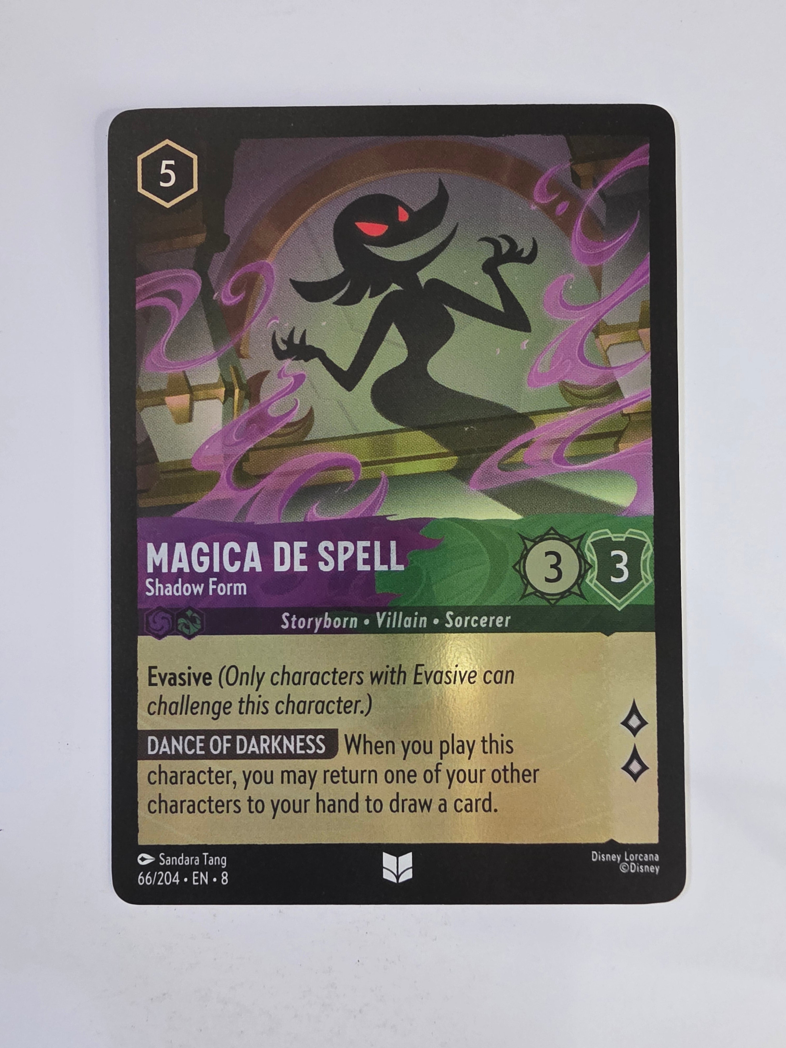 Disney Lorcana Reign of Jafar | Coldfoil | Magica De Spell Shadow Form | #066 | Uncommon