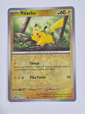 Pokemon TCG - Pokemon 151 - #025/165 - Reverse Holo - Pikachu - Common
