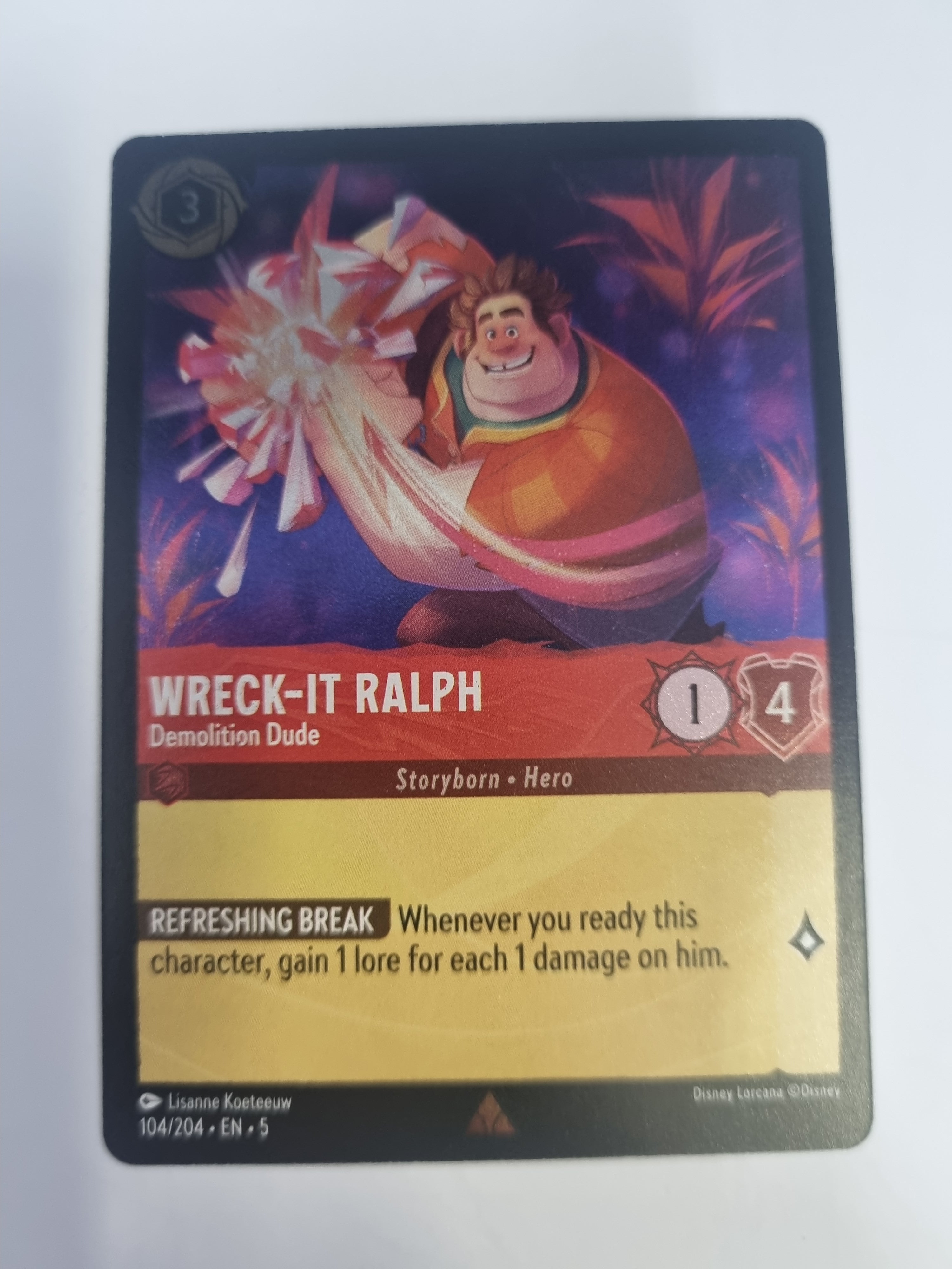 Shimmering Skies - Coldfoil - Wreck-It Ralph - Demolition Dude - 104/204 - Rare