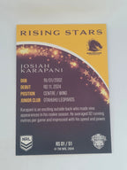 NRL 2025 Traders | Rising Stars | #RS1 | Josiah Karapani | Broncos