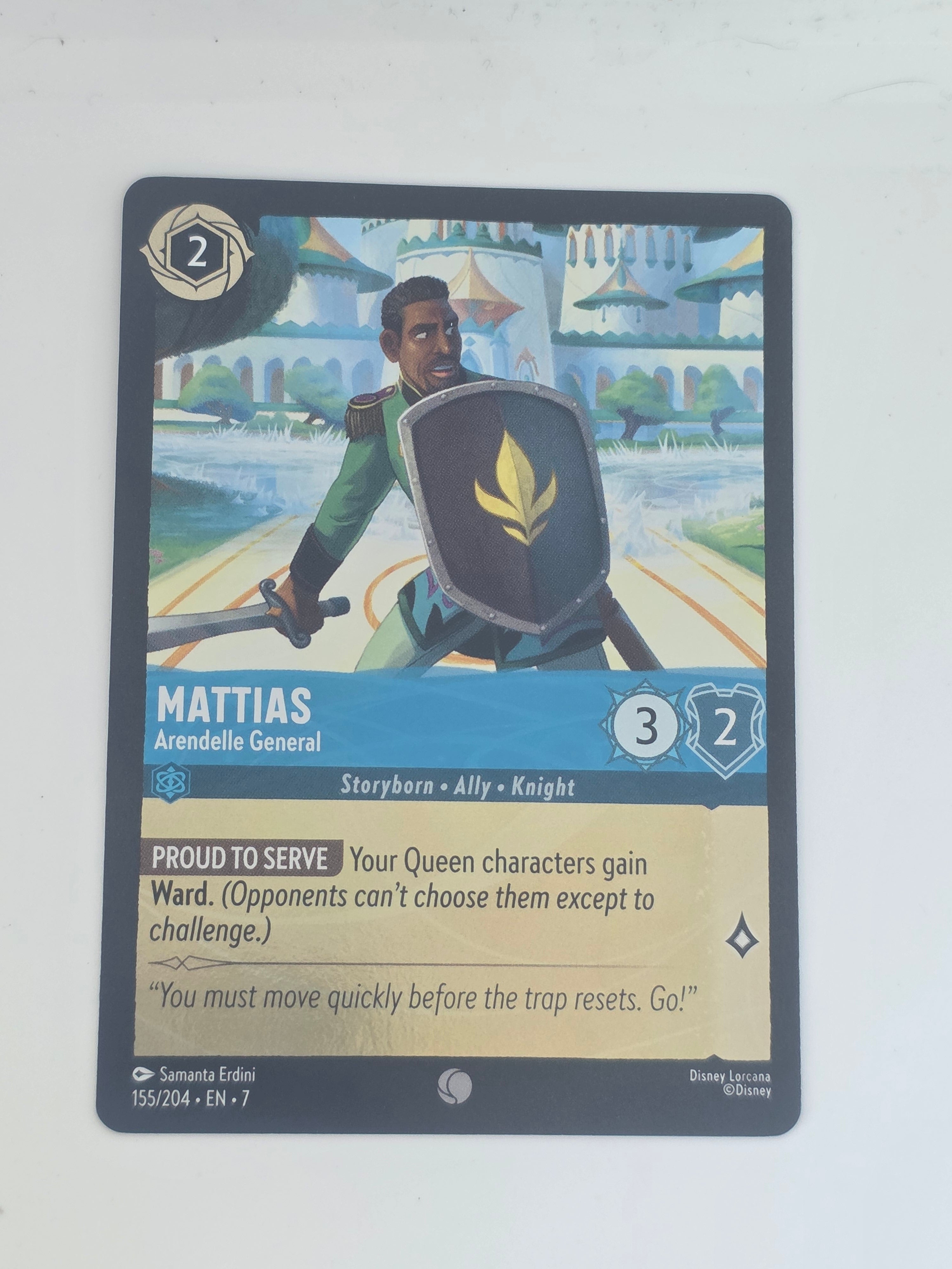 Lorcana | Archazia's Island COLDFOIL #155/204 Mattias Arendelle General | Common