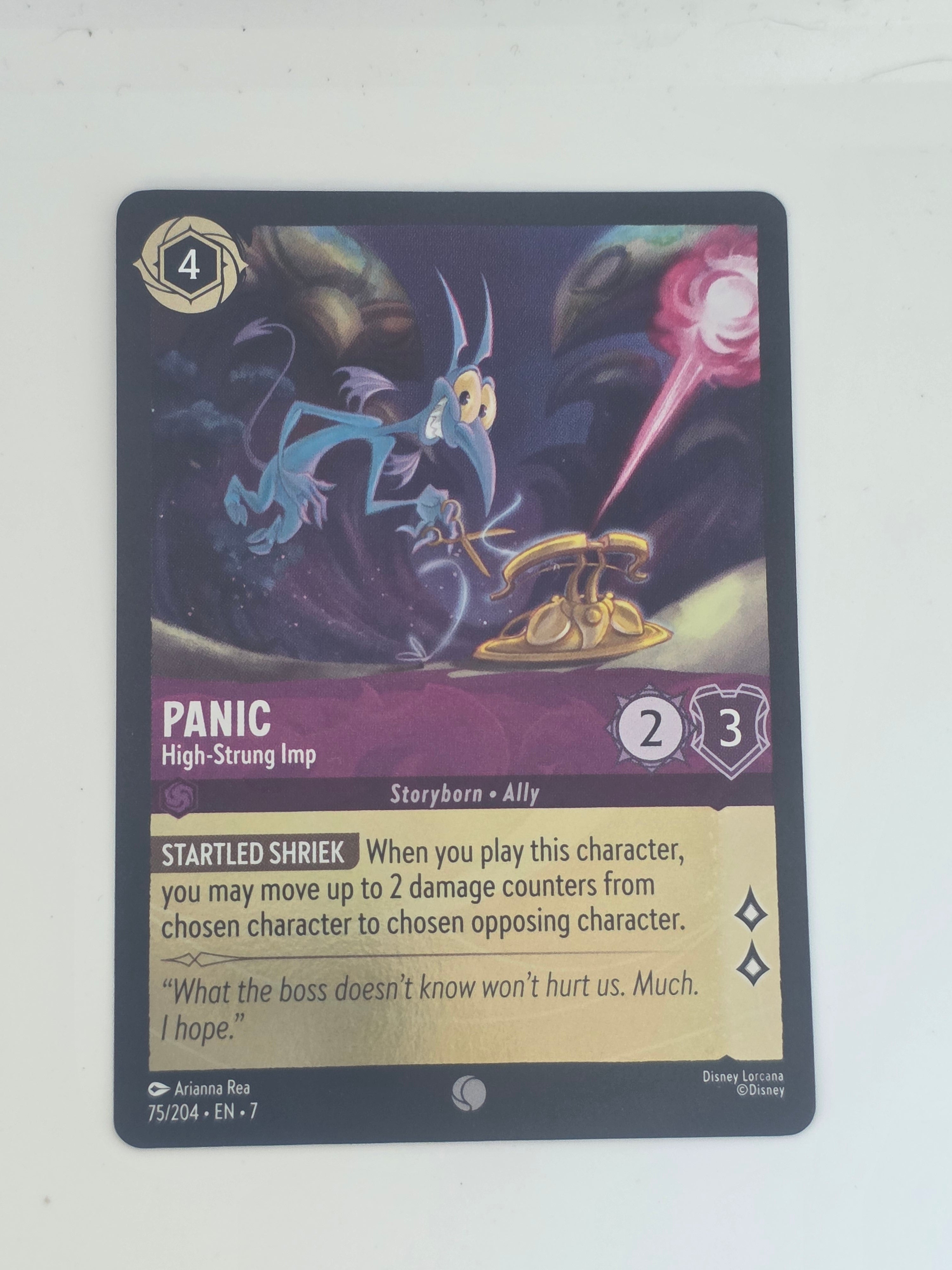 Lorcana | Archazia's Island COLDFOIL #75/204 | Panic - High-Strung Imp | Common
