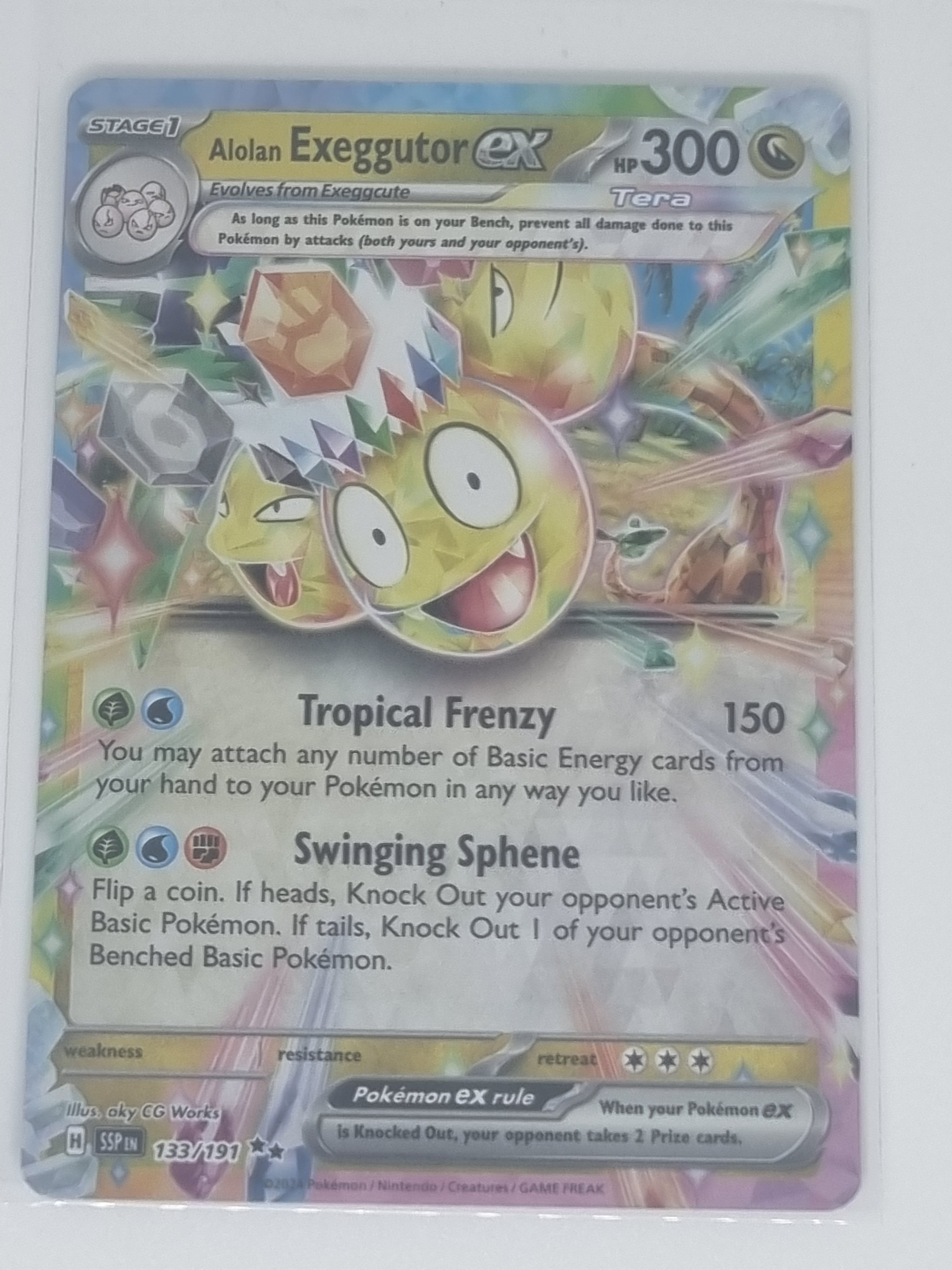 Pokemon TCG - Surging Sparks - #133/191 - Alolan Exeggutor EX - Double Rare