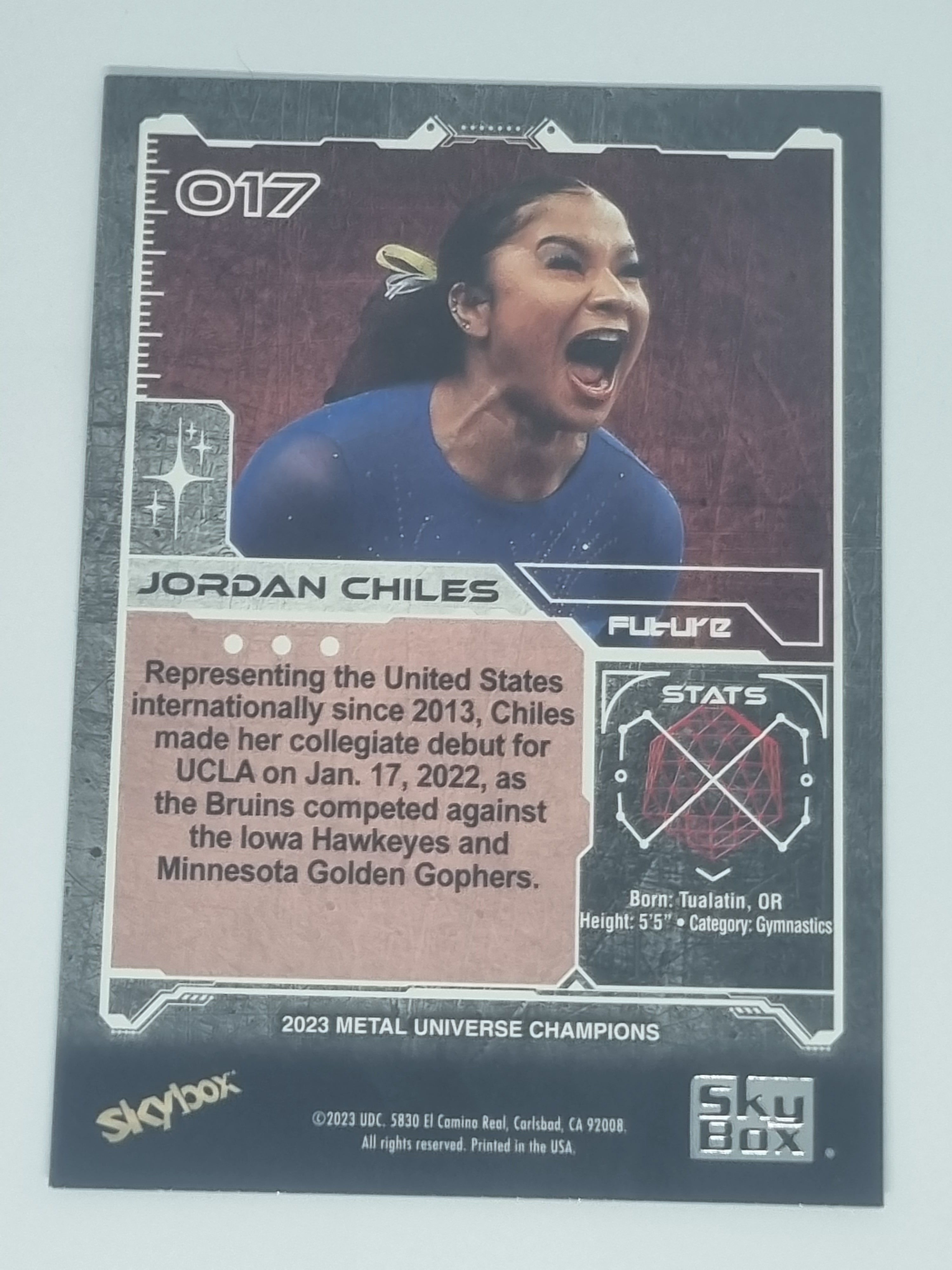 2023 Skybox Metal Universe Champions - #017 - Jordan Chiles